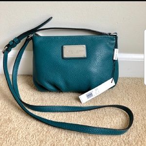 Marc Jacobs dark teal leather crossbody bag